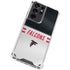 NFL Atlanta Falcons White Striped Galaxy S21 Ultra 5G Clear Case