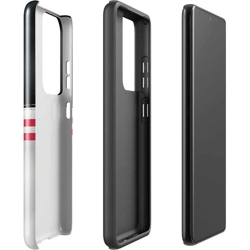 NFL Atlanta Falcons White Striped Galaxy S21 Ultra 5G Pro Case
