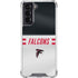 NFL Atlanta Falcons White Striped Galaxy S22 Clear Case