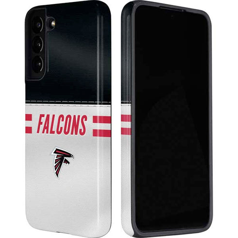 NFL Atlanta Falcons White Striped Galaxy S22 Plus Pro Case