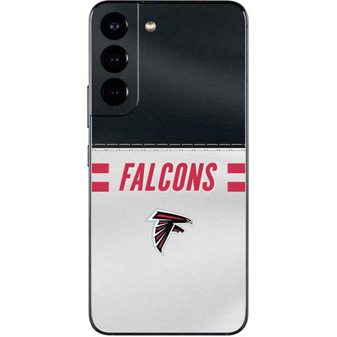 NFL Atlanta Falcons White Striped Galaxy S22 Skin