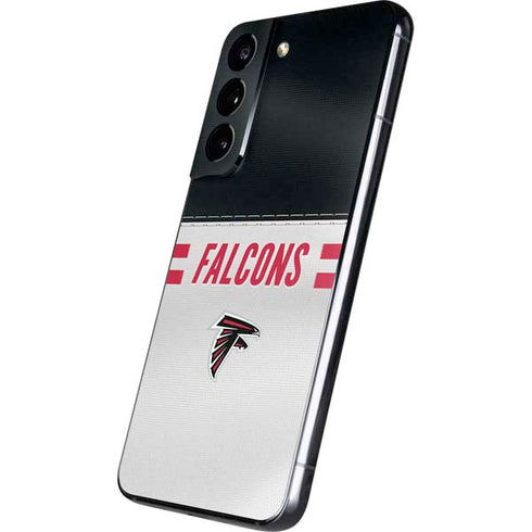 NFL Atlanta Falcons White Striped Galaxy S22 Skin