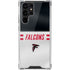 NFL Atlanta Falcons White Striped Galaxy S22 Ultra Clear Case