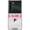NFL Atlanta Falcons White Striped Galaxy S23 Clear Case