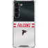 NFL Atlanta Falcons White Striped Galaxy S23 Clear Case