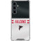 NFL Atlanta Falcons White Striped Galaxy S23 FE Clear Case