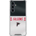 NFL Atlanta Falcons White Striped Galaxy S23 FE Clear Case