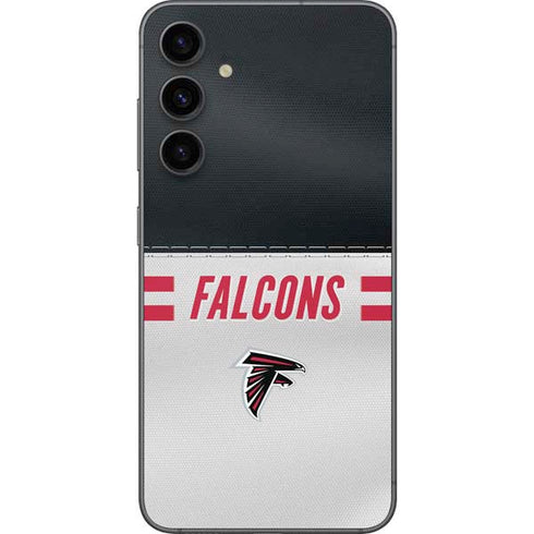 NFL Atlanta Falcons White Striped Galaxy S23 FE Skin