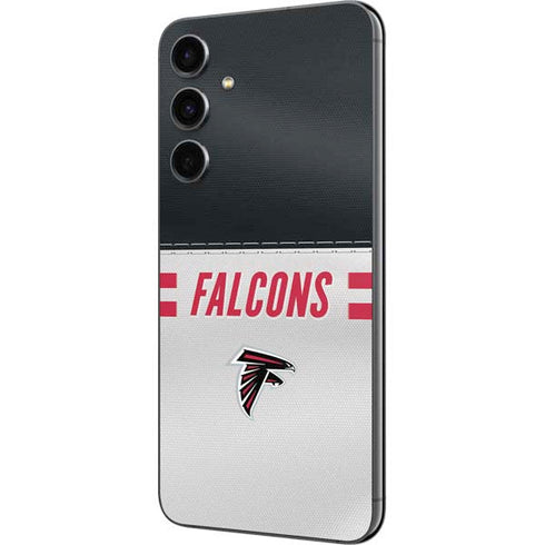 NFL Atlanta Falcons White Striped Galaxy S23 FE Skin