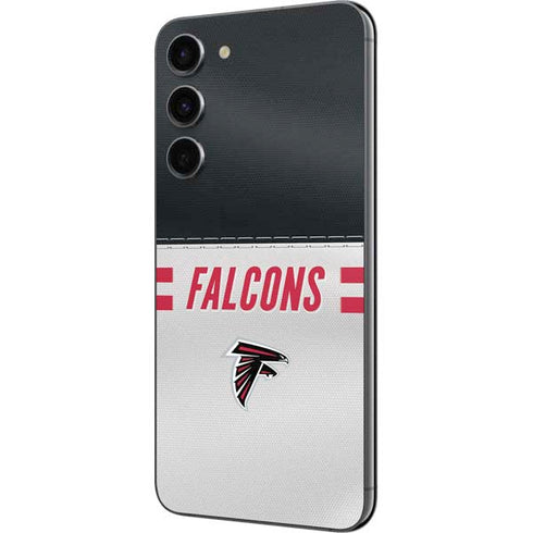 NFL Atlanta Falcons White Striped Galaxy S23 Plus Skin
