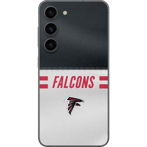 NFL Atlanta Falcons White Striped Galaxy S23 Skin