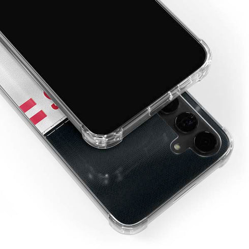 NFL Atlanta Falcons White Striped Galaxy S24 Plus Clear Case