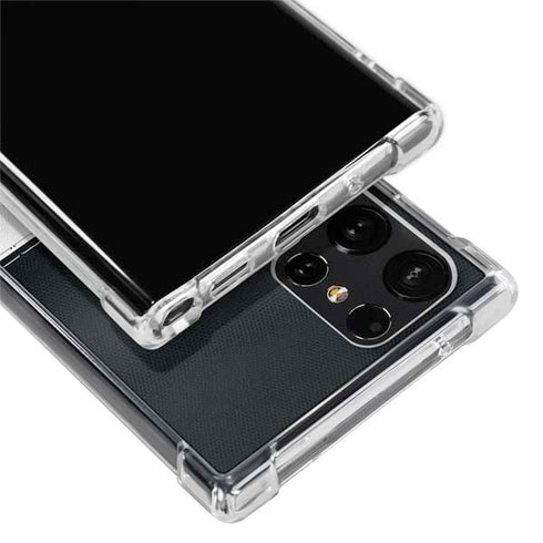 NFL Atlanta Falcons White Striped Galaxy S24 Ultra Clear Case