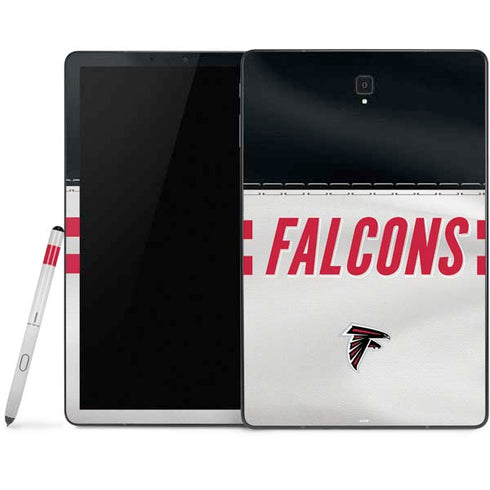 NFL Atlanta Falcons White Striped Samsung Galaxy Tab Skin