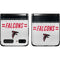 NFL Atlanta Falcons White Striped Galaxy Z Flip Skin