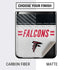 NFL Atlanta Falcons White Striped Galaxy Z Flip Skin