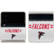 NFL Atlanta Falcons White Striped Galaxy Z Flip3 5G Skin
