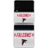 NFL Atlanta Falcons White Striped Galaxy Z Flip3 5G Skin