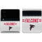 NFL Atlanta Falcons White Striped Galaxy Z Flip4 5G Skin
