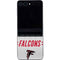 NFL Atlanta Falcons White Striped Galaxy Z Flip5 5G Skin