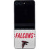 NFL Atlanta Falcons White Striped Galaxy Z Flip5 5G Skin