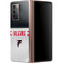NFL Atlanta Falcons White Striped Galaxy Z Fold2 5G Skin