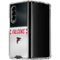 NFL Atlanta Falcons White Striped Galaxy Z Fold4 5G Clear Case