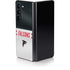 NFL Atlanta Falcons White Striped Galaxy Z Fold5 5G Skin