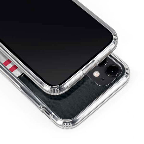 NFL Atlanta Falcons White Striped iPhone 11 Clear Case