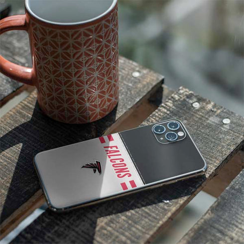 NFL Atlanta Falcons White Striped iPhone 11 Pro Max Skin
