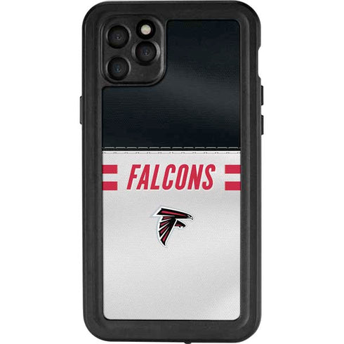 NFL Atlanta Falcons White Striped iPhone 11 Pro Max Waterproof Case