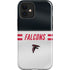 NFL Atlanta Falcons White Striped iPhone 12 Impact Case