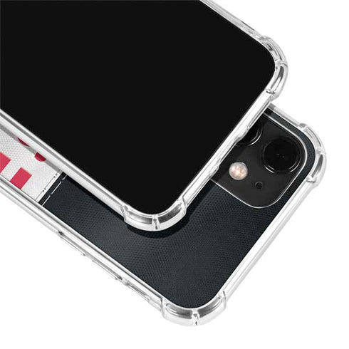 NFL Atlanta Falcons White Striped iPhone 12 Mini Clear Case