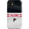 NFL Atlanta Falcons White Striped iPhone 12 Mini Impact Case