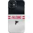 NFL Atlanta Falcons White Striped iPhone 12 Mini Lite Case