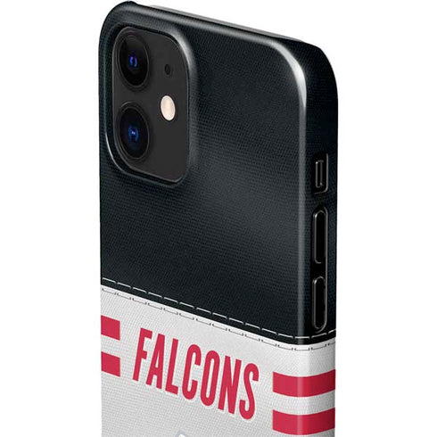 NFL Atlanta Falcons White Striped iPhone 12 Mini Lite Case