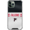 NFL Atlanta Falcons White Striped iPhone 12 Pro Clear Case