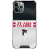 NFL Atlanta Falcons White Striped iPhone 12 Pro Clear Case