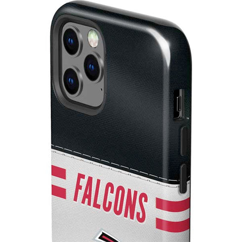 NFL Atlanta Falcons White Striped iPhone 12 Pro Impact Case