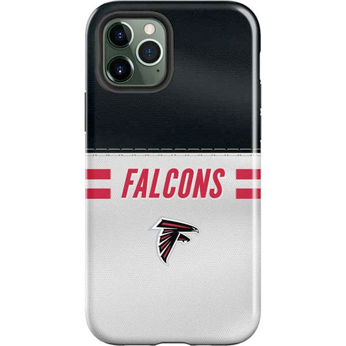 NFL Atlanta Falcons White Striped iPhone 12 Pro Max Impact Case