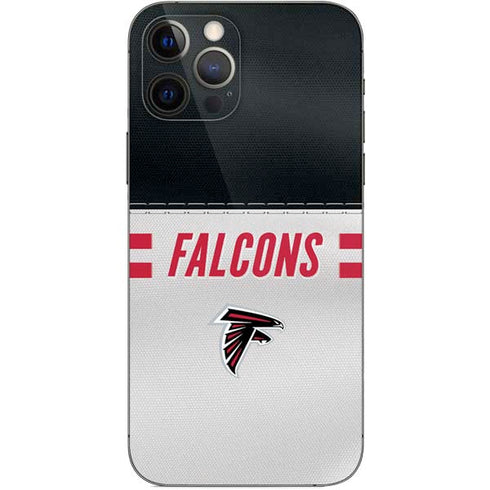 NFL Atlanta Falcons White Striped iPhone 12 Pro Skin
