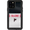 NFL Atlanta Falcons White Striped iPhone 12 Pro Waterproof Case