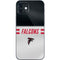 NFL Atlanta Falcons White Striped iPhone 12 Skin