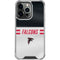 NFL Atlanta Falcons White Striped iPhone 13 Pro Clear Case