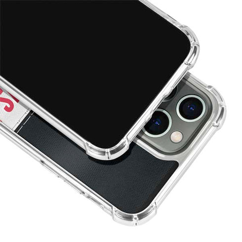 NFL Atlanta Falcons White Striped iPhone 13 Pro Clear Case