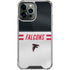 NFL Atlanta Falcons White Striped iPhone 13 Pro Max Clear Case