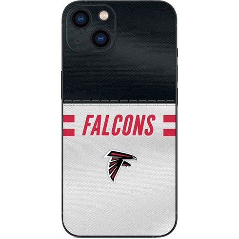 NFL Atlanta Falcons White Striped iPhone 13 Skin