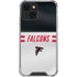 NFL Atlanta Falcons White Striped iPhone 14 Clear Case