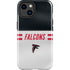 NFL Atlanta Falcons White Striped iPhone 15 Plus Impact Case