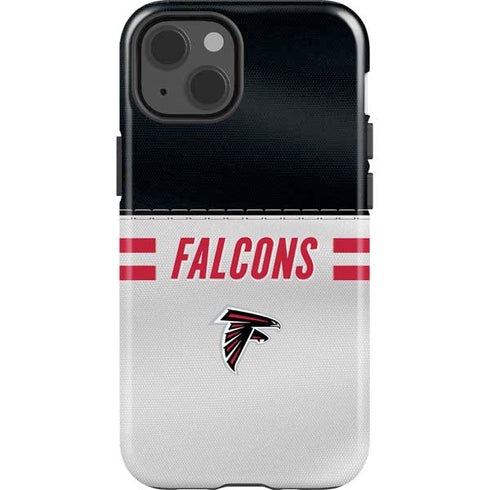 NFL Atlanta Falcons White Striped iPhone 15 Impact Case